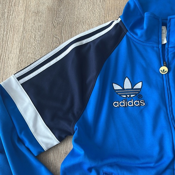 Adidas Originals Dallas Mavericks Trefoil Track Jacket Men's Medium Blue NBA - Picture 7 of 16